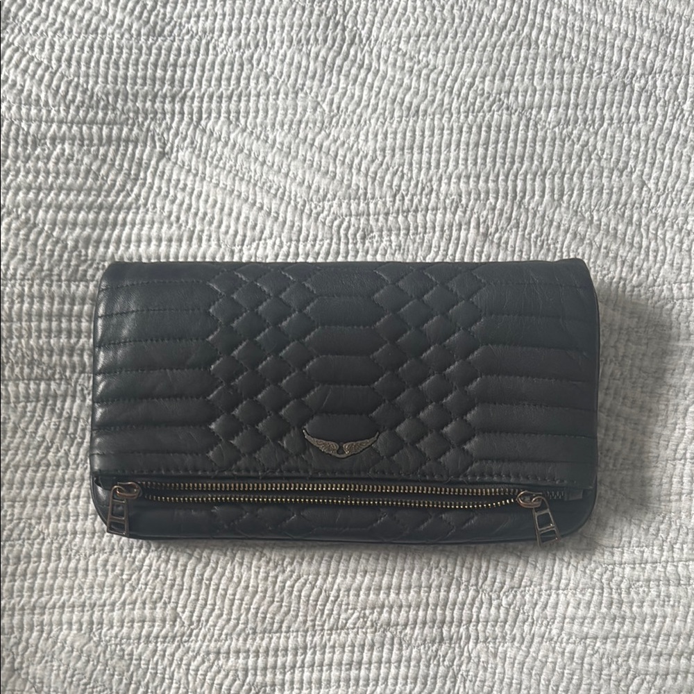 Black Quilted Clutch